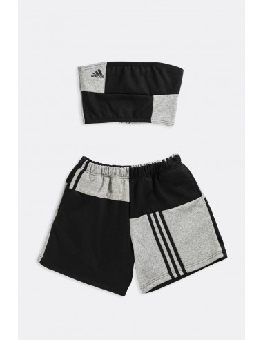 Rework Adidas Patchwork Sweatshorts Set - XS, S, M, L, XL pas cheres