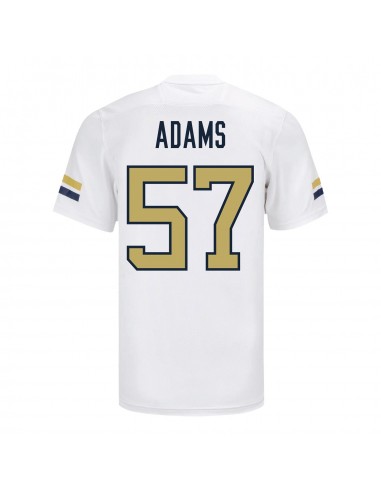 Georgia Tech Adidas Football Student Athlete 57 Cade Adams White Football Jersey les ligaments