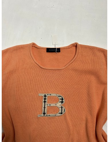 Orange cotton B logo knitted jumper (S) les ctes