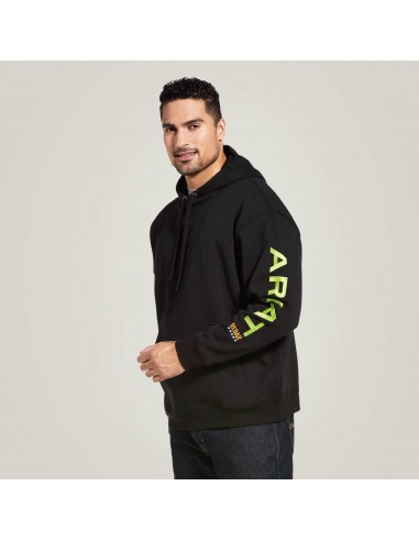 Rebar Graphic Hoodie - Black / Lime 50-70% off 