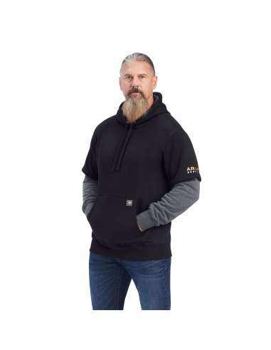 Rebar Workman Dually Hoodie - Black/Charcoal À commander