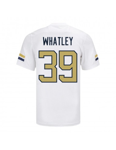 Georgia Tech Adidas Football Student Athlete 39 James Whatley White Football Jersey des créatures d'habitude