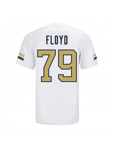 Georgia Tech Adidas Football Student Athlete 79 Jordan Floyd White Football Jersey l'achat 