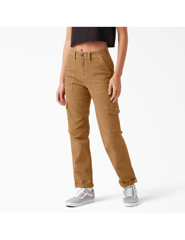 Women's Skinny Fit Cuffed Cargo Pants, Brown Duck l'évolution des habitudes 