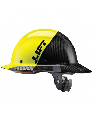 DAX FIFTY50 Carbon Fiber Hardhat - Yellow / Black des créatures d'habitude