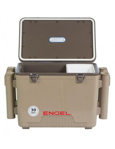 30 Quart Drybox / Cooler with Rod Holder: Tan Venez découvrir notre 