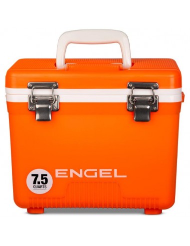 7.5 Quart Drybox / Cooler: High Viz Orange Véritable concentré