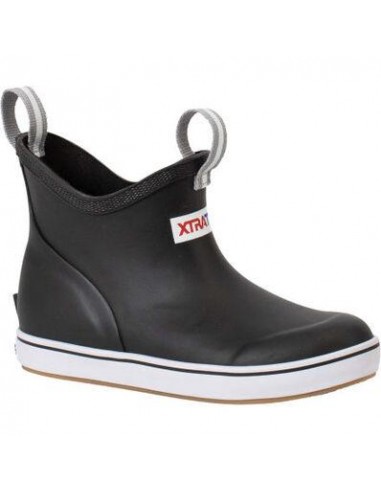 Kid's Ankle Deck Boot - Black en linge