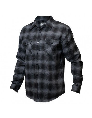 Saturday Night Special Flannel - Grey/Black soldes