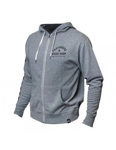 Star Hooded Zip Up- Heather Grey commande en ligne