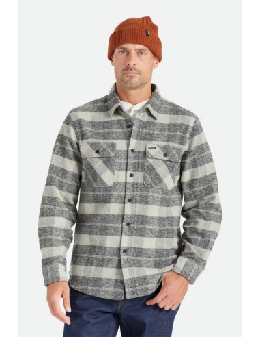 Bowery Heavyweight Flannel - Black/Charcoal vente chaude votre 