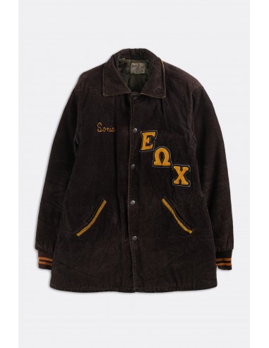 Vintage Corduroy Varsity Jacket pas cheres